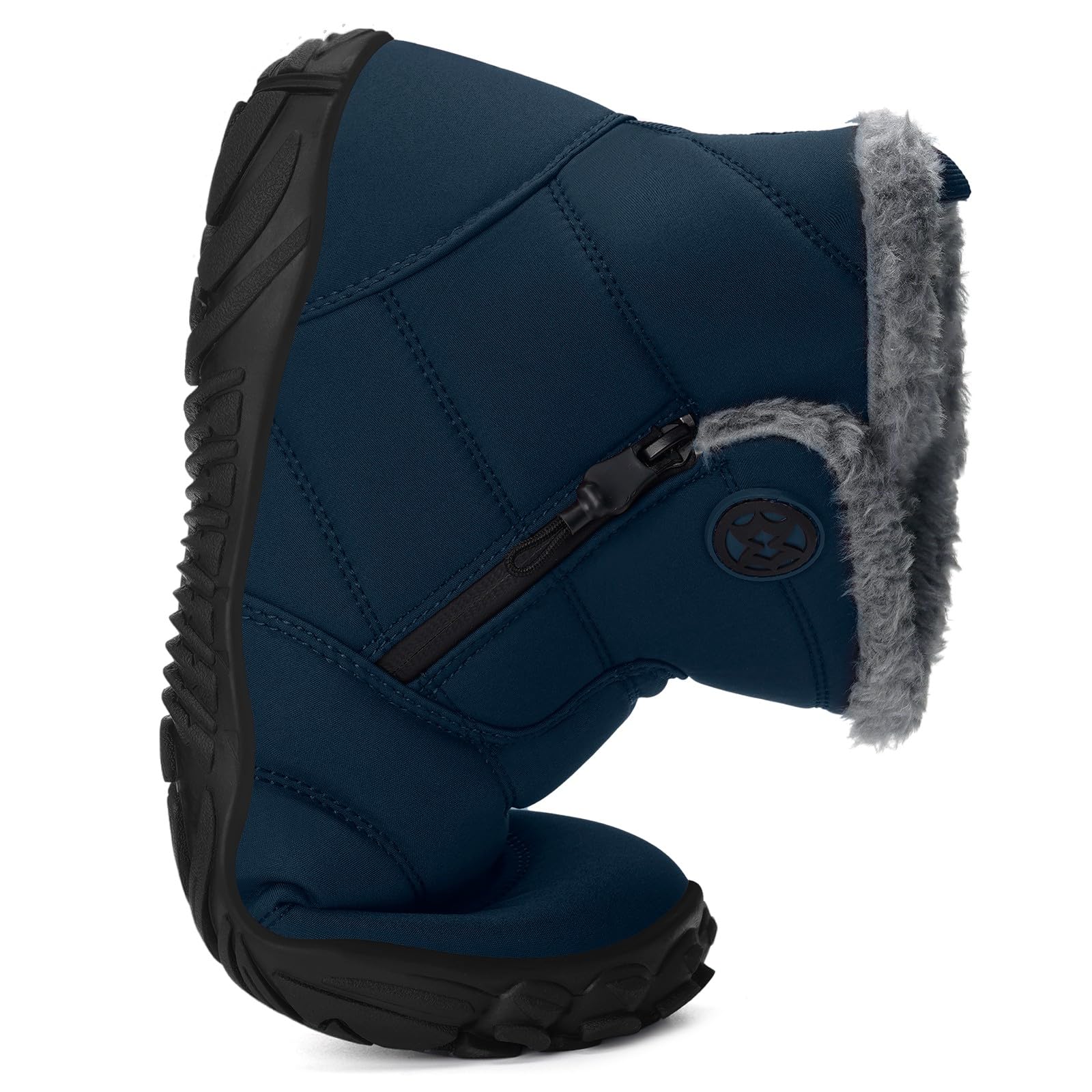 Stivali Invernali Barefoot Uomo Donna Scarpe Neve Caldo Comode Stivaletti Resistente Scarponcini con Wide Tox Box