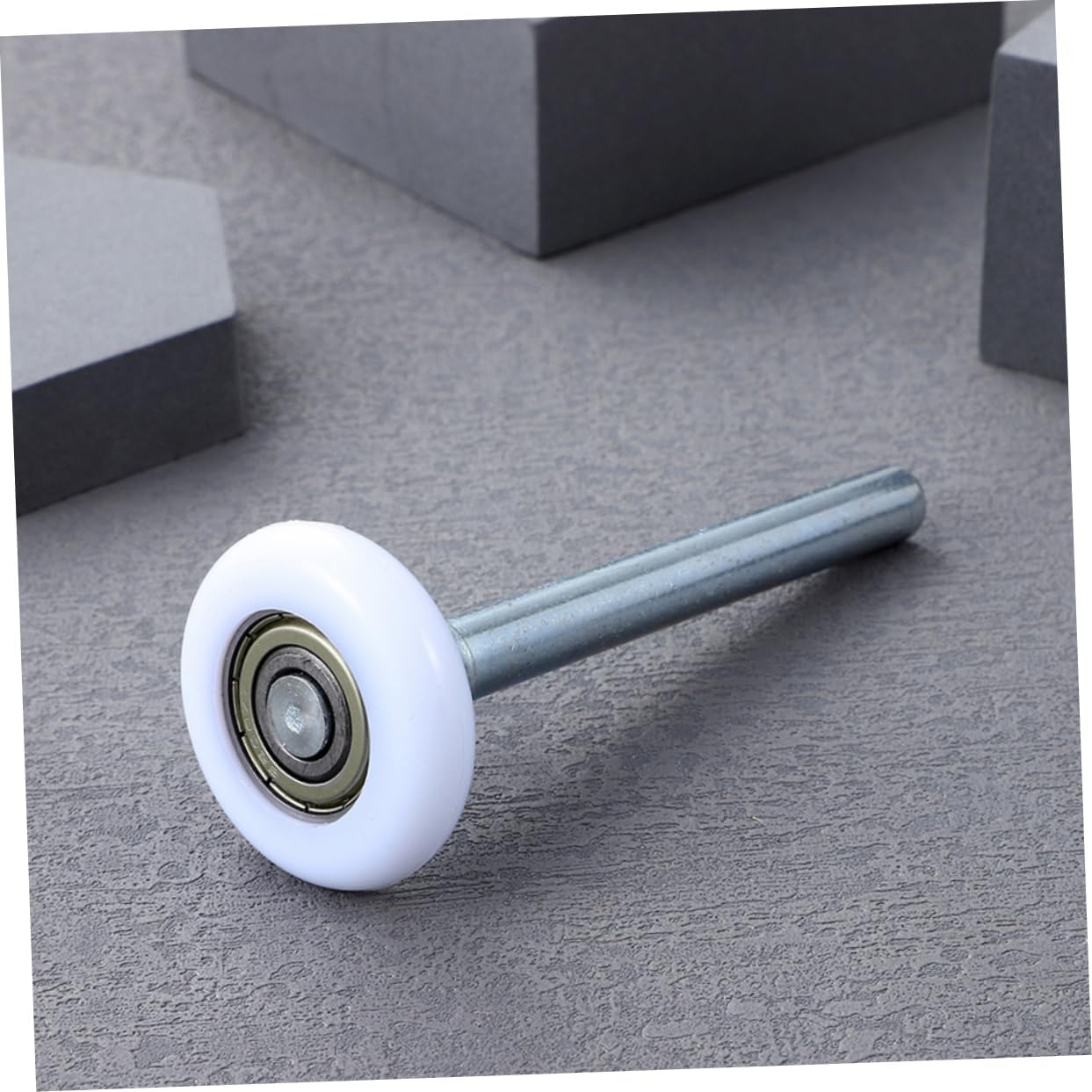 4pcs Nylon Garage Door Rollers with Stem Quiet Operation Track Wheels for Smooth Garage Door Replacement Easy Installation Fit