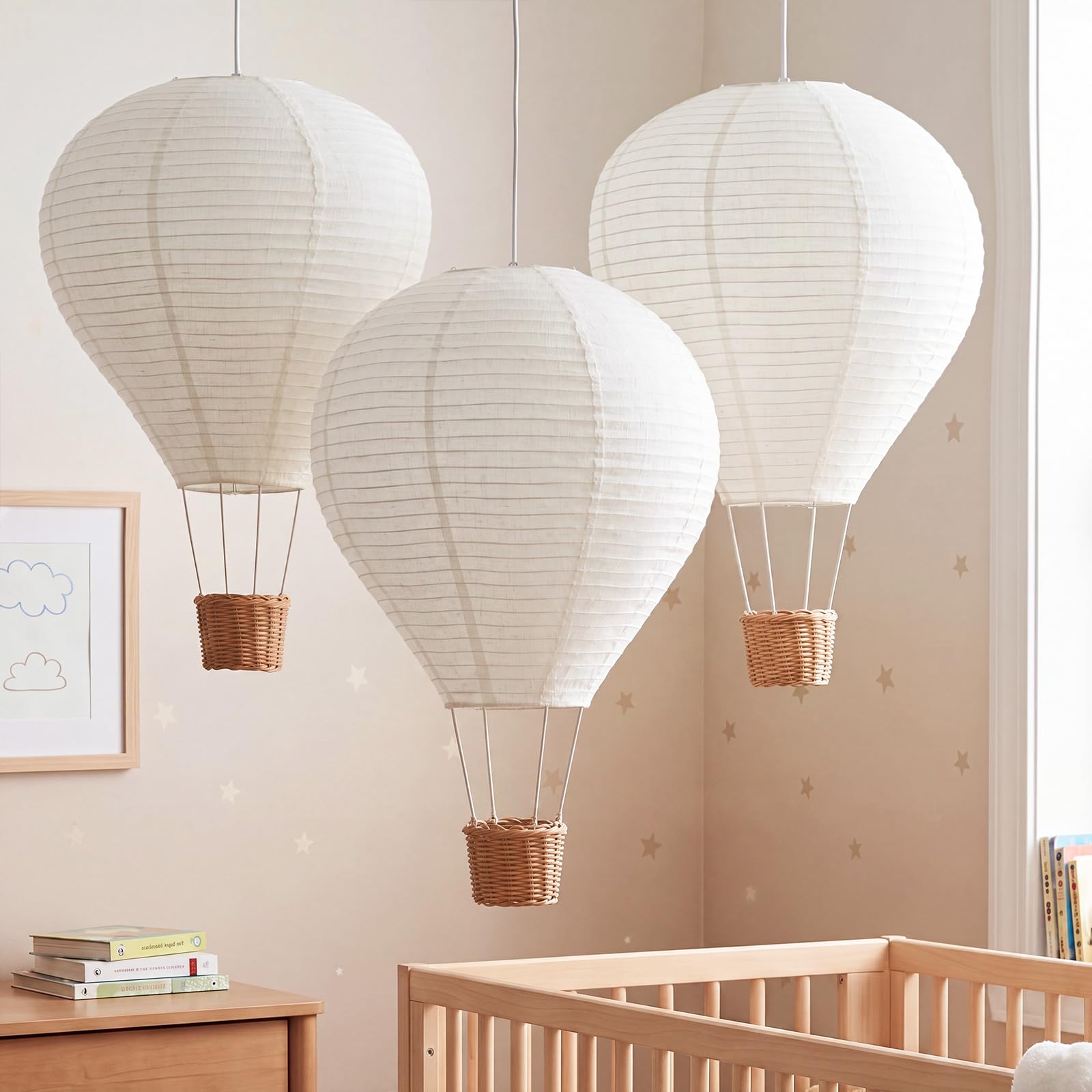 Photo 1 of Baquler 3 Pc 14 Inch Hot Air Balloon Lampshade Set