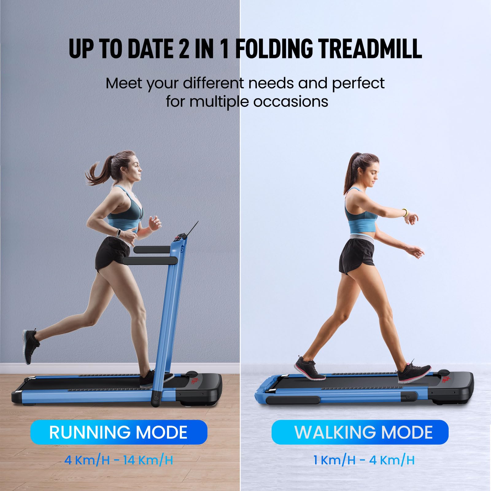 Amazon | FLYLINKTECH 2イン1 折りたたみ式トレッドミル 2.25HP デスク  