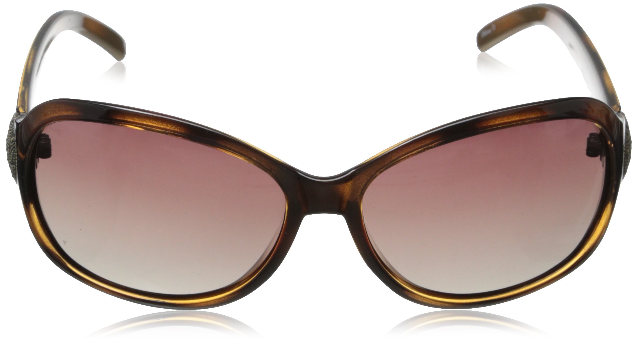 Foster Grant Women's Dialogue Cat-Eye Polarized Reading Sunglasses, Tortoise/Smoke, 63 mm, +2.50