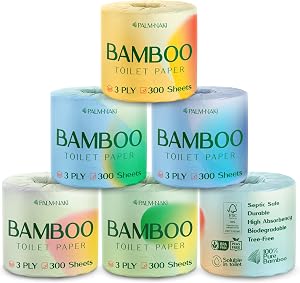 Premium Bamboo Toilet Paper | 3-Ply – Strong & Absorbent | T…