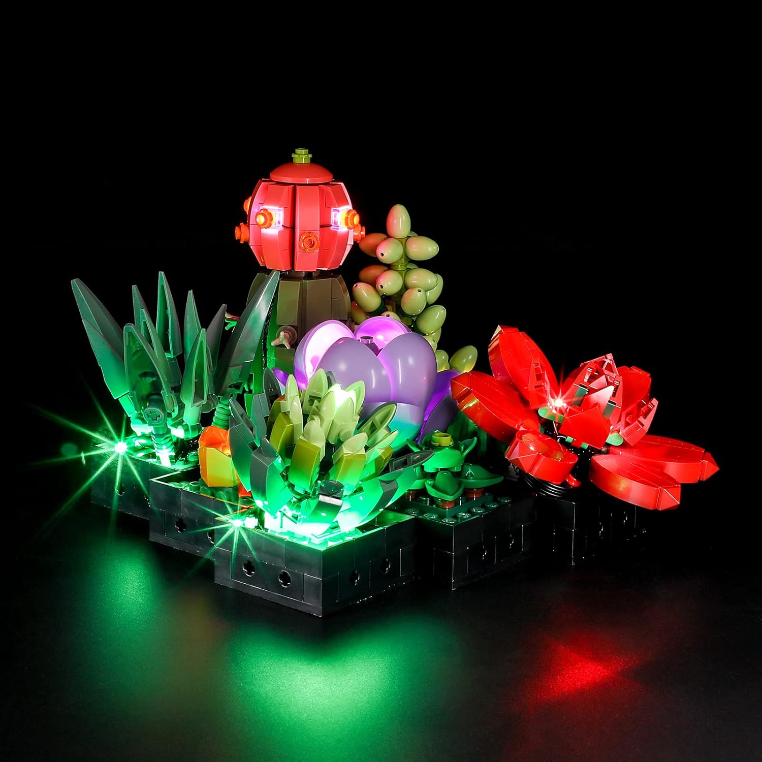 BRIKSMAX Led Lighting Kit for LEGO-10309 Succulents (Not Include The Lego Set)- Compatible with Lego Creator Expert 10309 Succulents Building Blocks Model