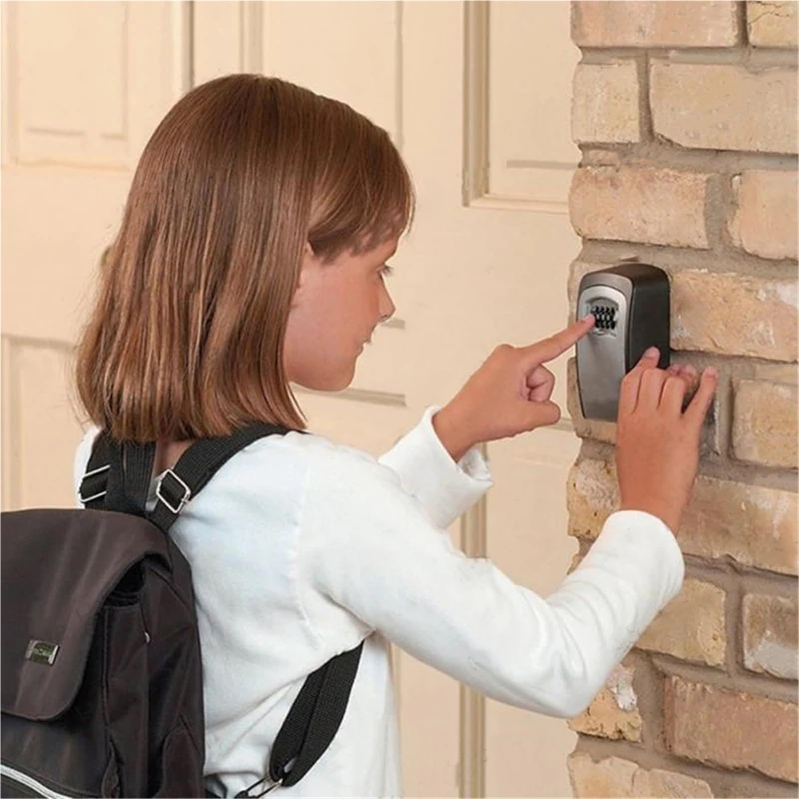 Cassetta di sicurezza impermeabile a 4 cifre, da parete, per chiavi, codici e piccoli oggetti di valore, ideale per casa, garage e case vacanze