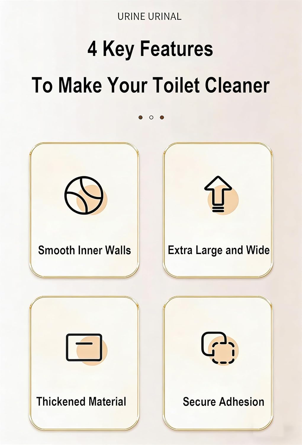 Pee Guard for Toilet Seat Adult Men, Solution for Urine Splatter in Our Bathroom, Easy to Clean Urinal Attachment for Home Toilet