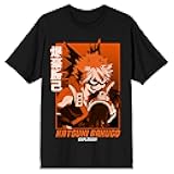 My Hero Academia Katsuki Bakugo Explosion Men's Black T-Shirt