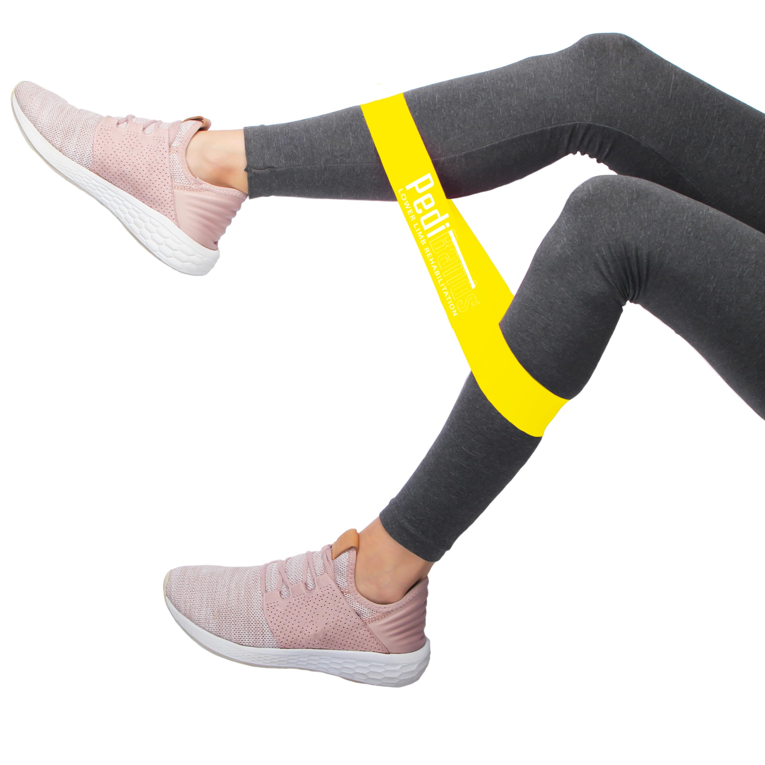 PediBands® - Resistance Therapy Band/Exercise Band for Strength & Conditioning/Lower Limb Rehabilitation (Yellow, Extra Light)