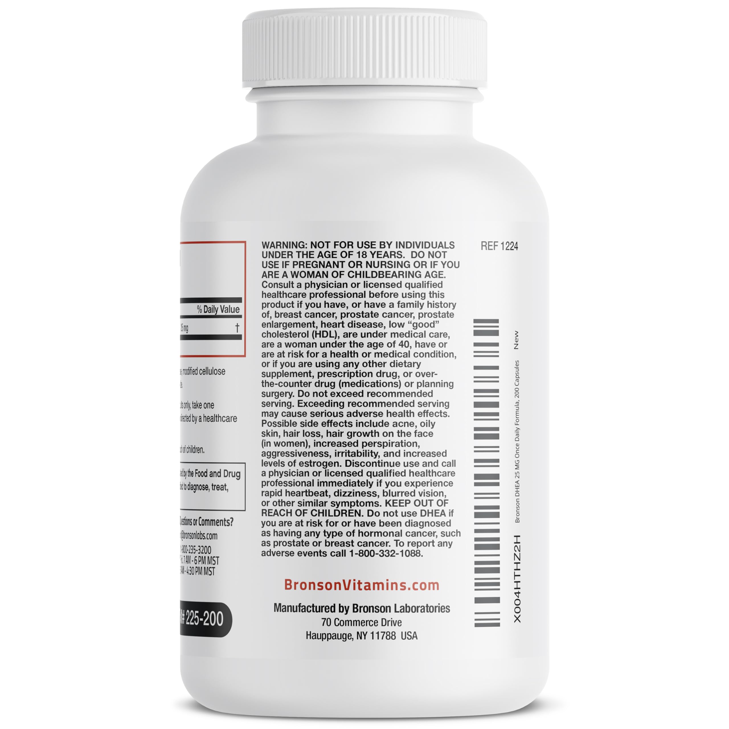 Bronson DHEA 25 mg Once-Daily Formula, 200 Capsules — Amazon image 6