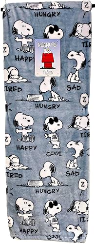 Miniatura 6 de Berkshire Blanket & Home Co. Berkshire Blanket & Home Company - Manta de terciopelo suave Peanuts Gang Snoopy Happy Dance, 50 x 70 pulgadas