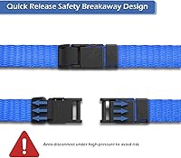 Vista 6 de Soporte horizontal para tarjetas de identificación con cordón ajustable desmontable para el cuello, soporte rígido de plástico duro para tarjetas