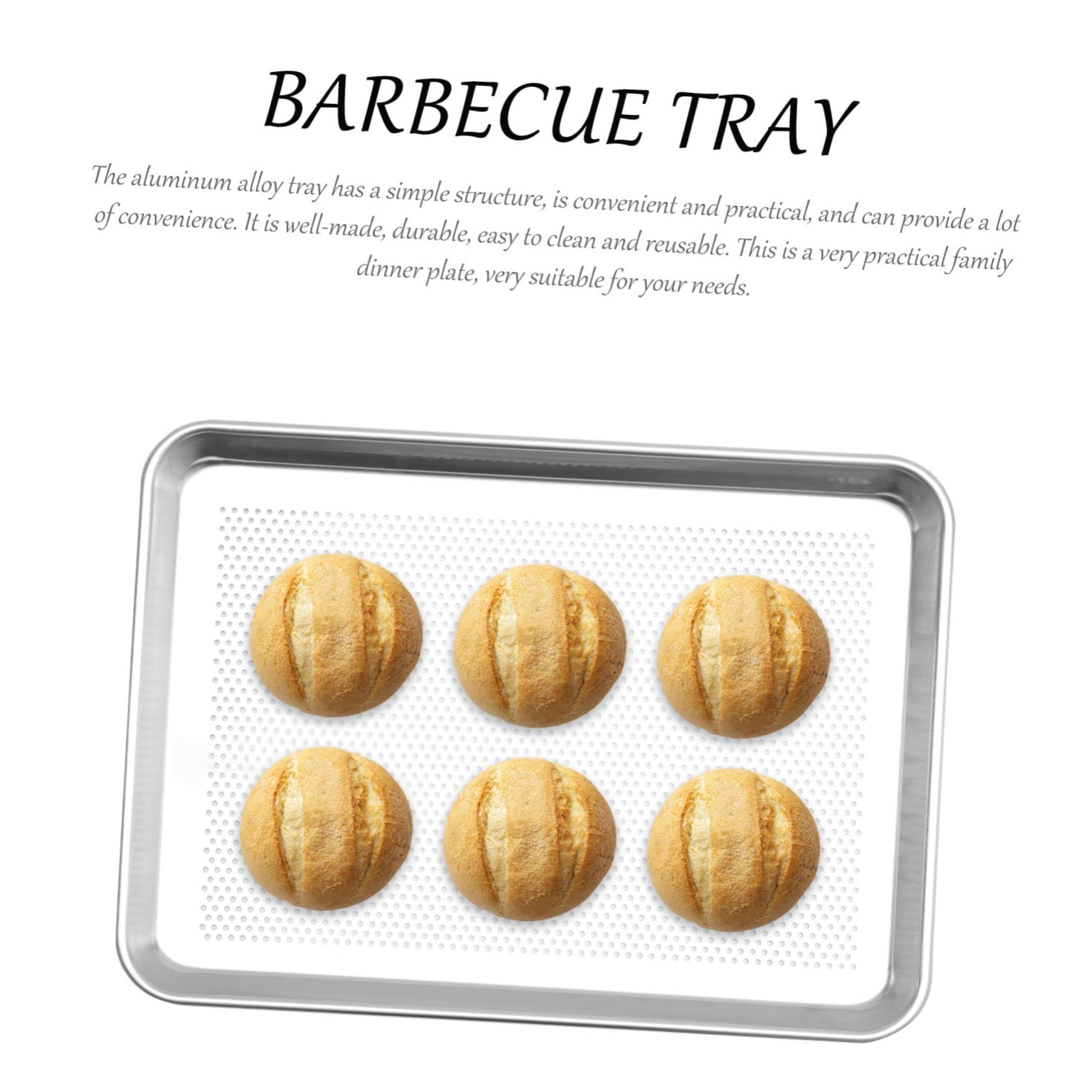 LABRIMP Plaque de Cuisson Rectangulaire Perforée, Plat à Four