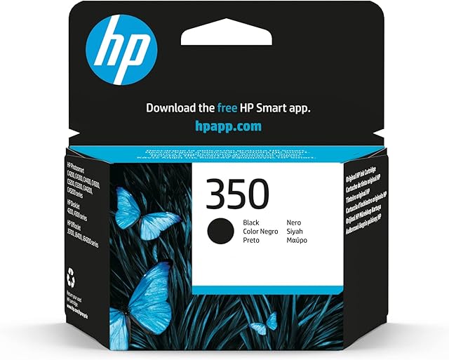 HP CB335EE 350 Original Ink Cartridge, Black, Single Pack