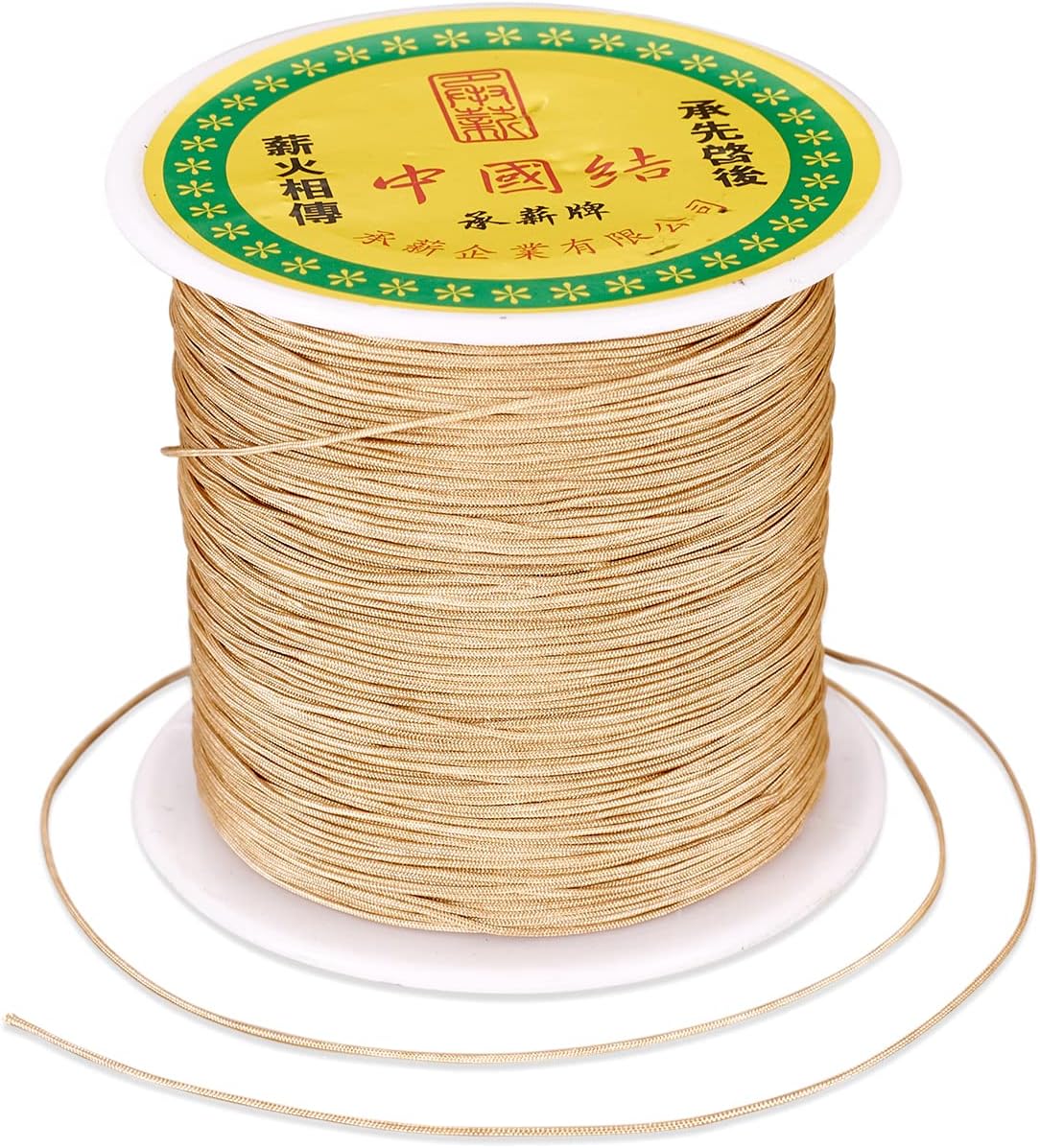 Bobine De Fil Lurex Doré Véritable - Nylon - Occasion - Pour Couture, Broderie, Loisirs Créatifs