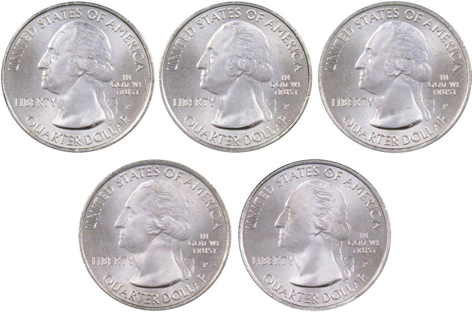 2011 P National Park Quarter 5 Coin Set Uncirculated Mint State 25c Collectible Thumbnail