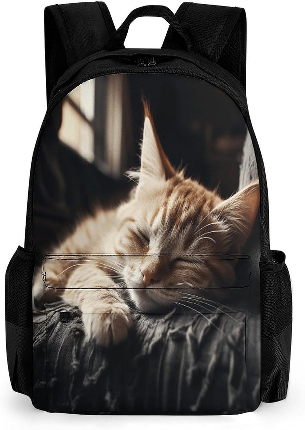 Napping Kitten Backpack Daypack Travel Backpack | Lightweight Casual Laptop Backpack for Women Men Aesthetic Travel Bag for Weekender Business Hiking Outdoor