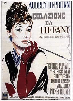 Posterazzi Breakfast At TiffanyS Italian Art Featuring Audrey Hepburn 1961 Movie Masterprint Poster Print, 11 x 17