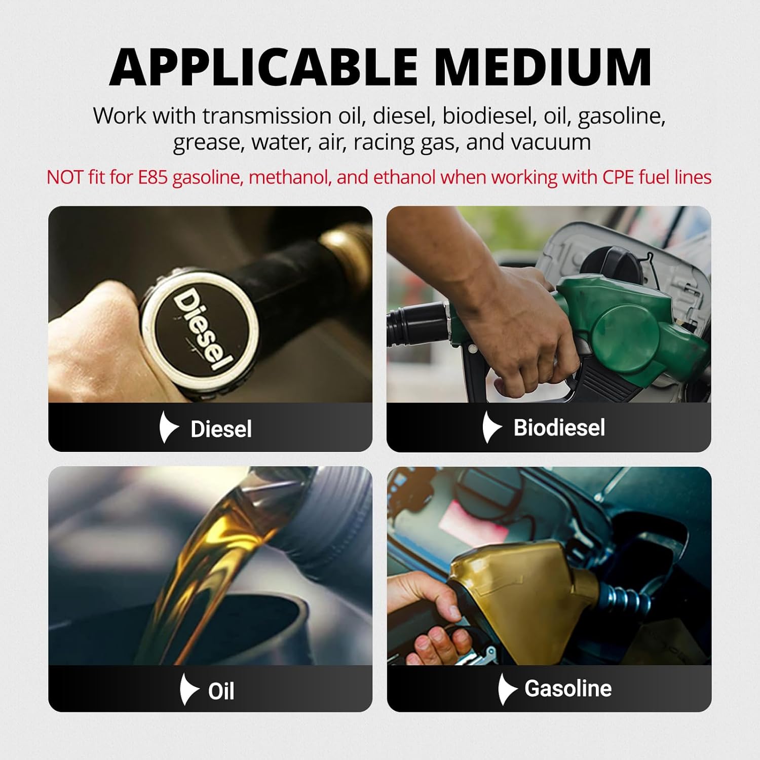 EVIL ENERGY 10 Gallon Fuel Cell Tank Aluminum with Level Sender 6AN 12FT CPE Fuel Line Kit Silver