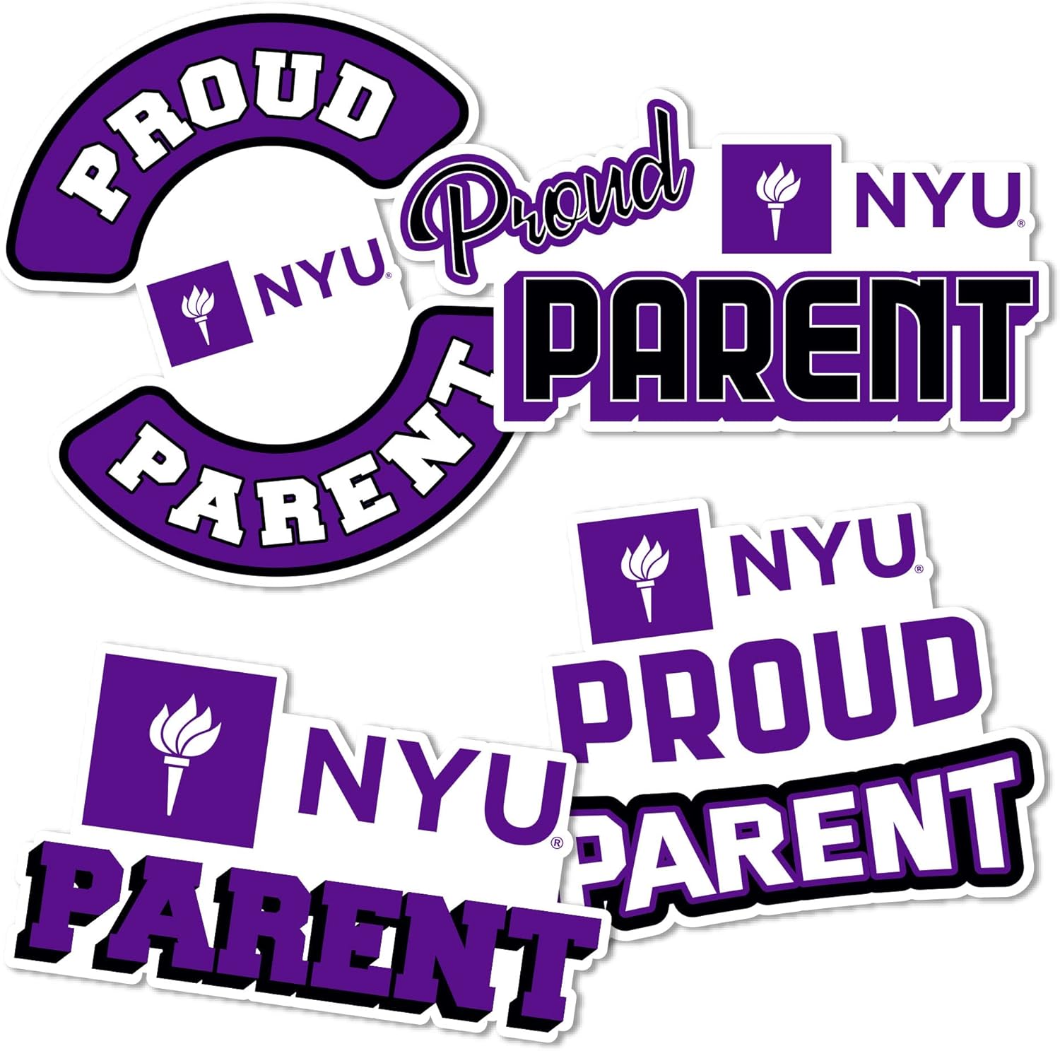 Desert Cactus New York University Sticker NYU Violets Vinyl Decal Laptop Water Bottle Car Scrapbook (Proud Parent Sheet)