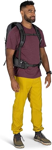 Miniatura 8 de Osprey Talon 22L Mochila de senderismo ligera para hombre, mochila pequeña para viajes y campamento, gris fantasmacarbón oscuro