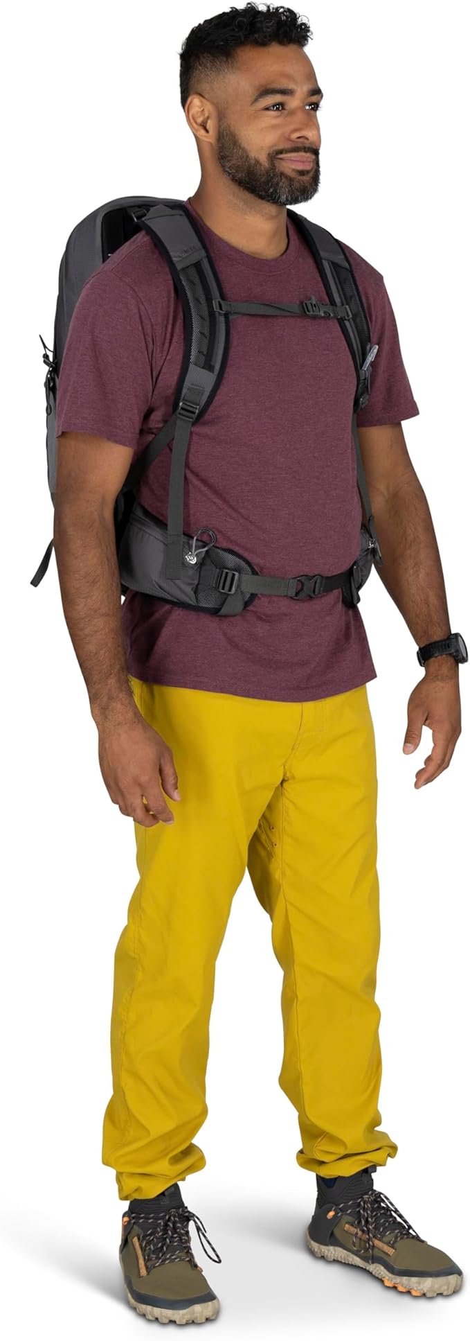 Osprey Talon 22L Mochila Senderismo Ligera Hombre Gris miniatura 8
