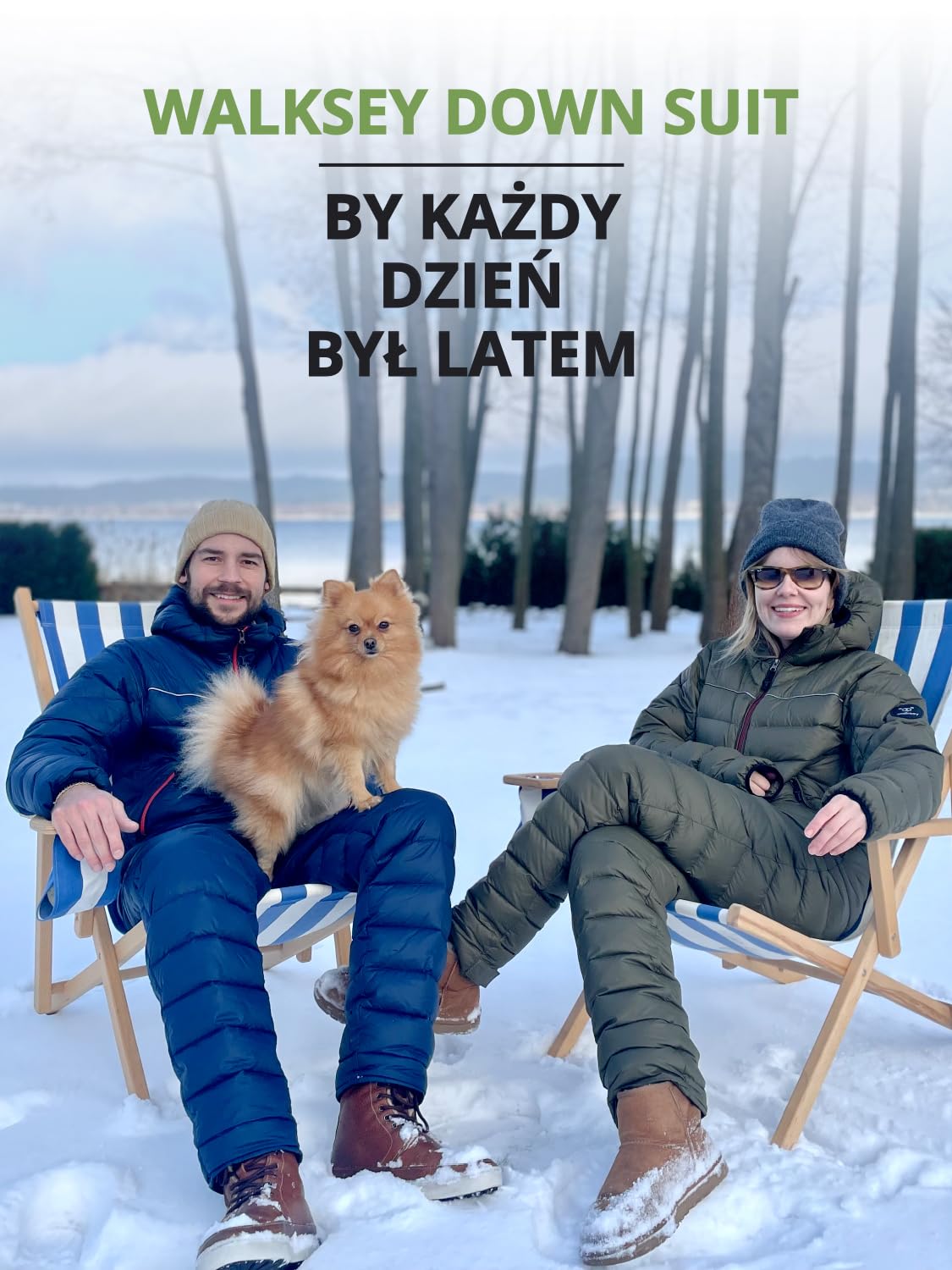 Down Suit, Kombinezon Puchowy Męski & Damski, Lekki Ciepły & Praktyczny