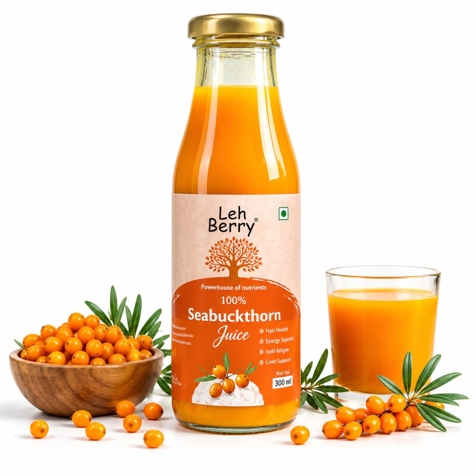 Leh Berry Himalayan Sea Buckthorn Juice 300ml | Natural Source of Vitamin C, Omega 3 6 7 9 & Antioxidants | Supports Immunity, Skin Glow & Gut Health | No Added Sugar-picture-27