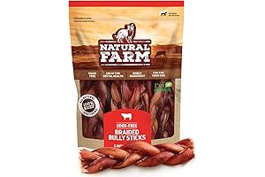 Odor-Free Braided Bully Sticks: Natural Dental Treat