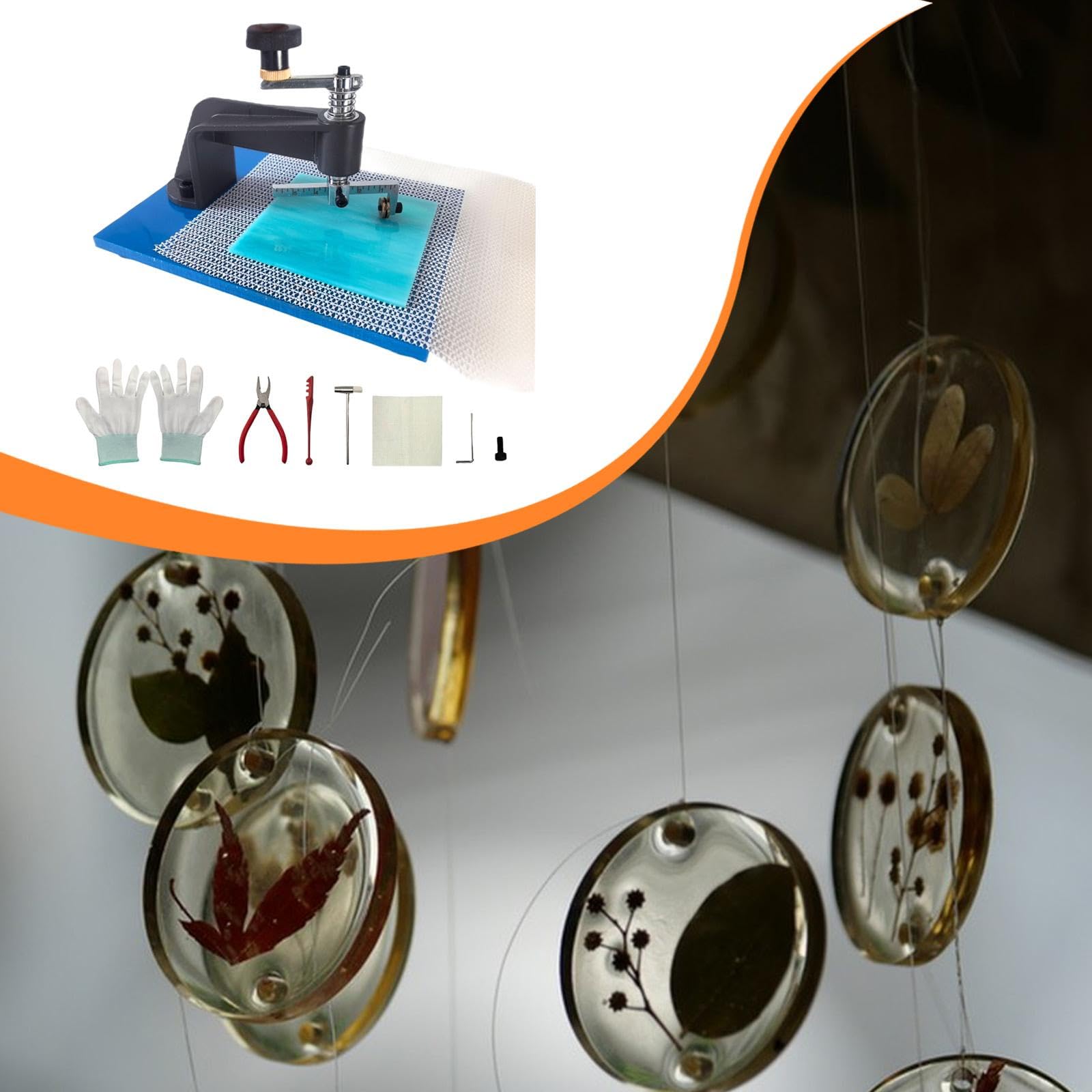 Tagliavetro Circolare con Distribuzione Precisa Della Pressione, Design Ergonomico, Piastra, Pinze E Tappetino Antiscivolo per Hob