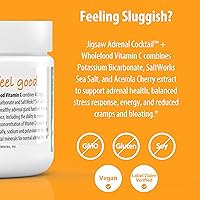 Vista 4 de Jigsaw Health Cóctel suprarrenal con vitamina C de alimentos integrales, 60 porciones