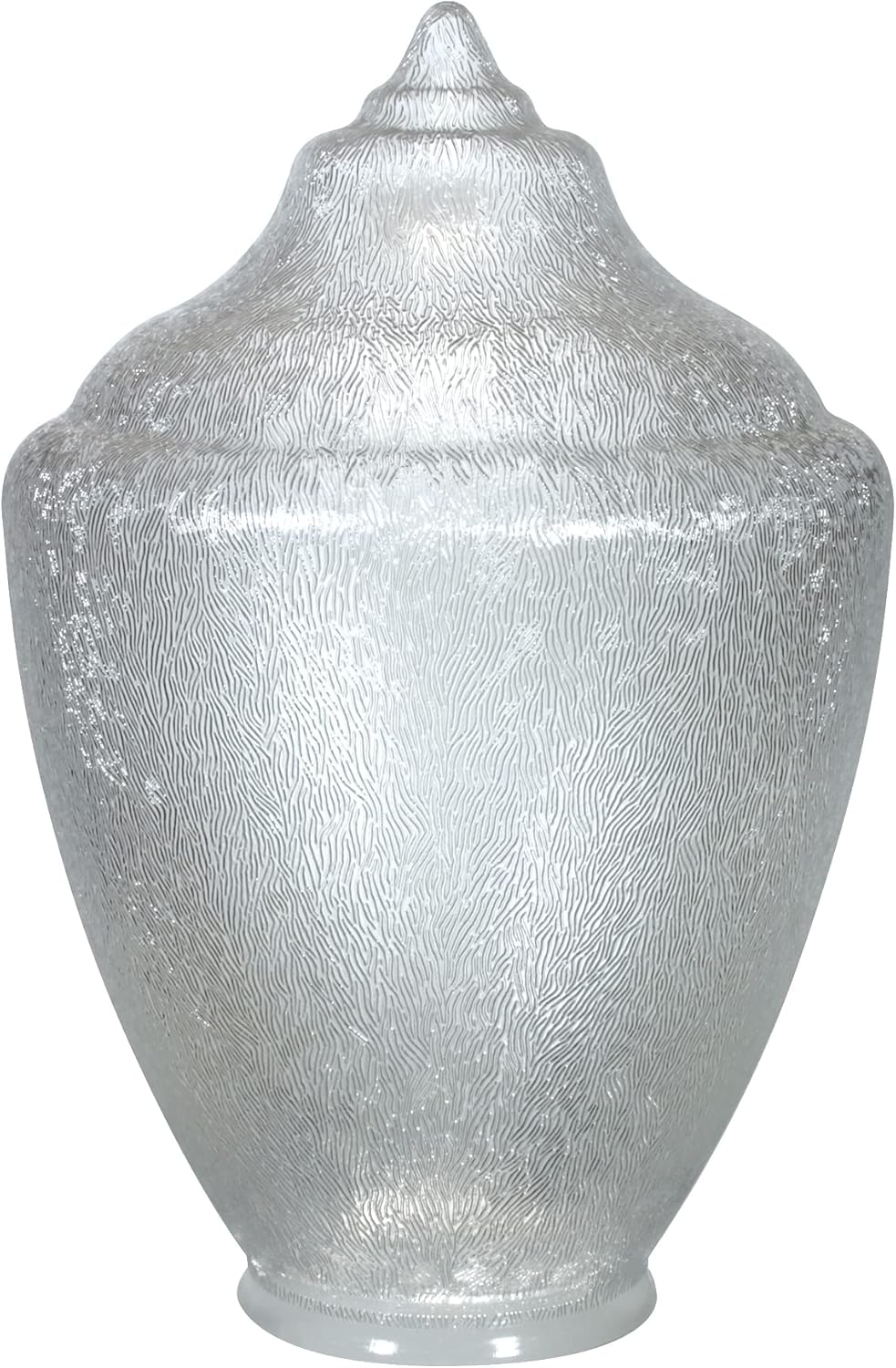 KASTLITE FP199-8PCC Polycarbonate Clear Acorn with Fitter Neck | 23-1/4" Height x 15-5/8" Diameter x 7-11/16" Outside Diameter Neck | Manufactured in the USA
