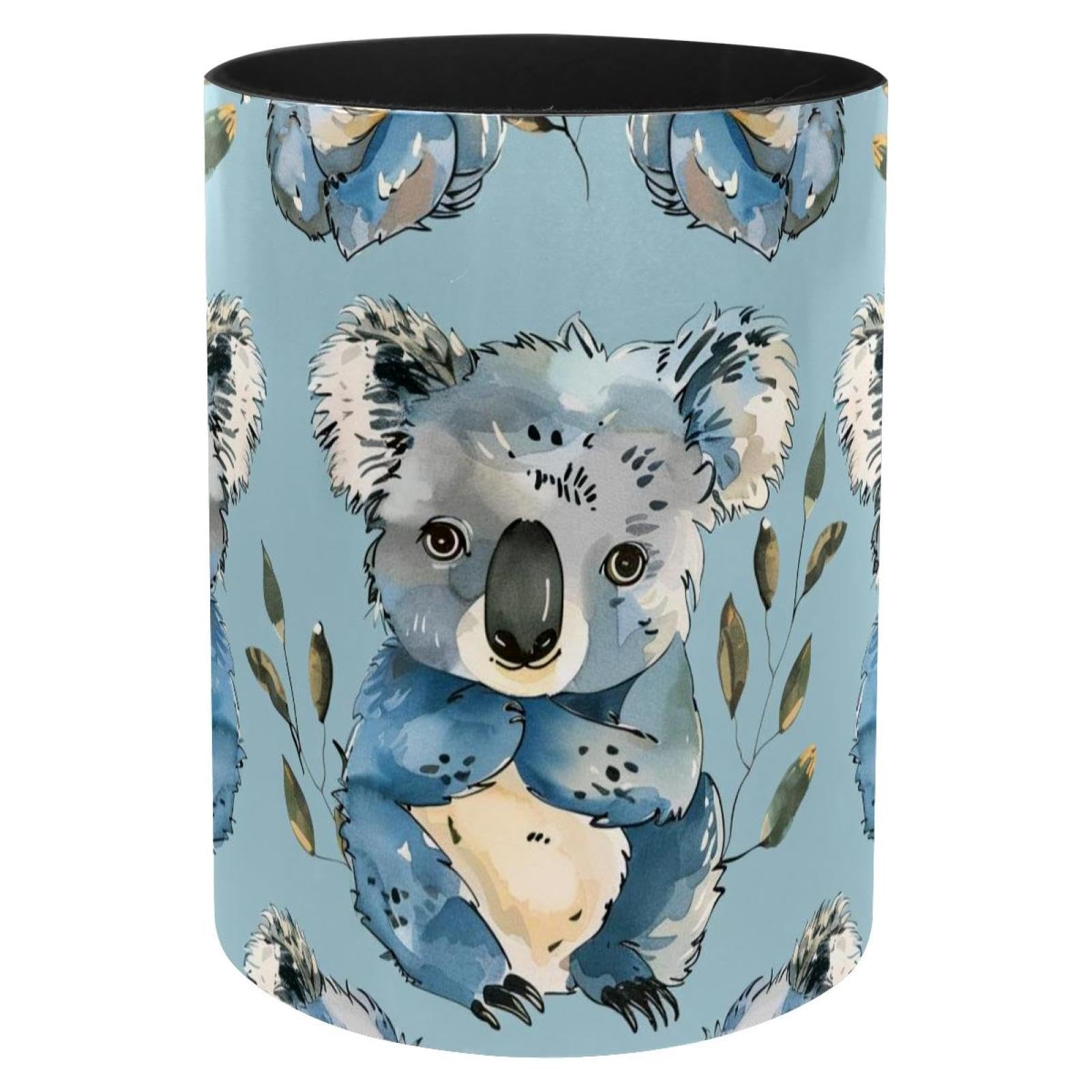 Porte-stylos en métal koala pour bureau et rangement de crayons