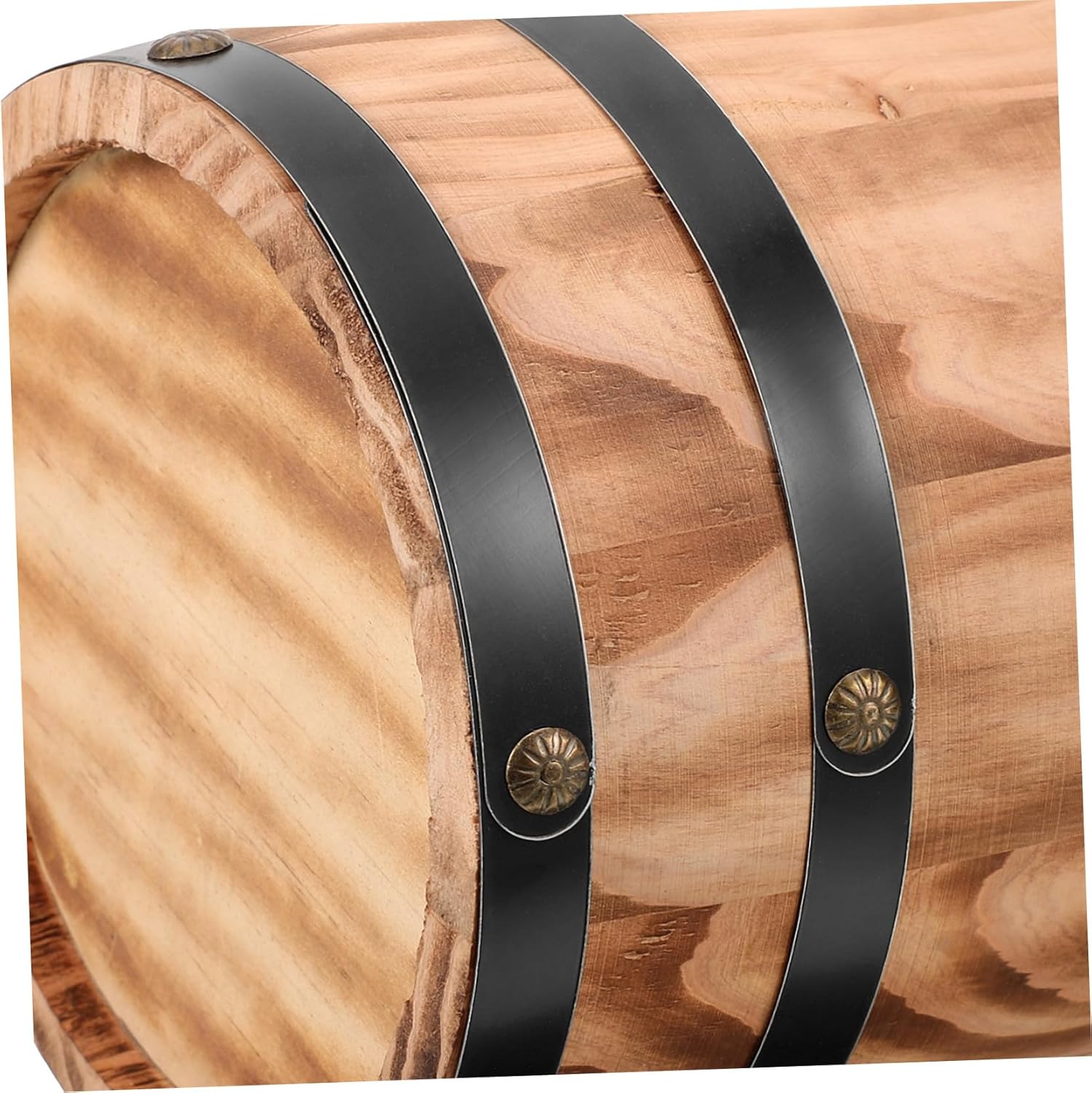 Oak Barrel Ornaments Wine Barrel Decor Solid Wood Craft for Home Hotel Decor