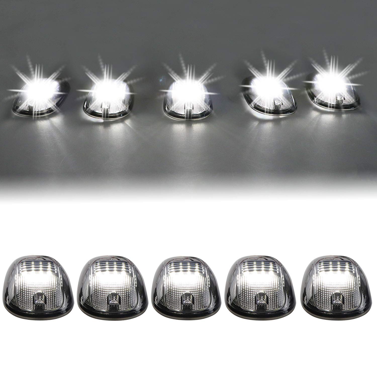 Partsam 5 X Roof Lights For Dodge Ram 1500 2500 3500 4500 5500 - View #2