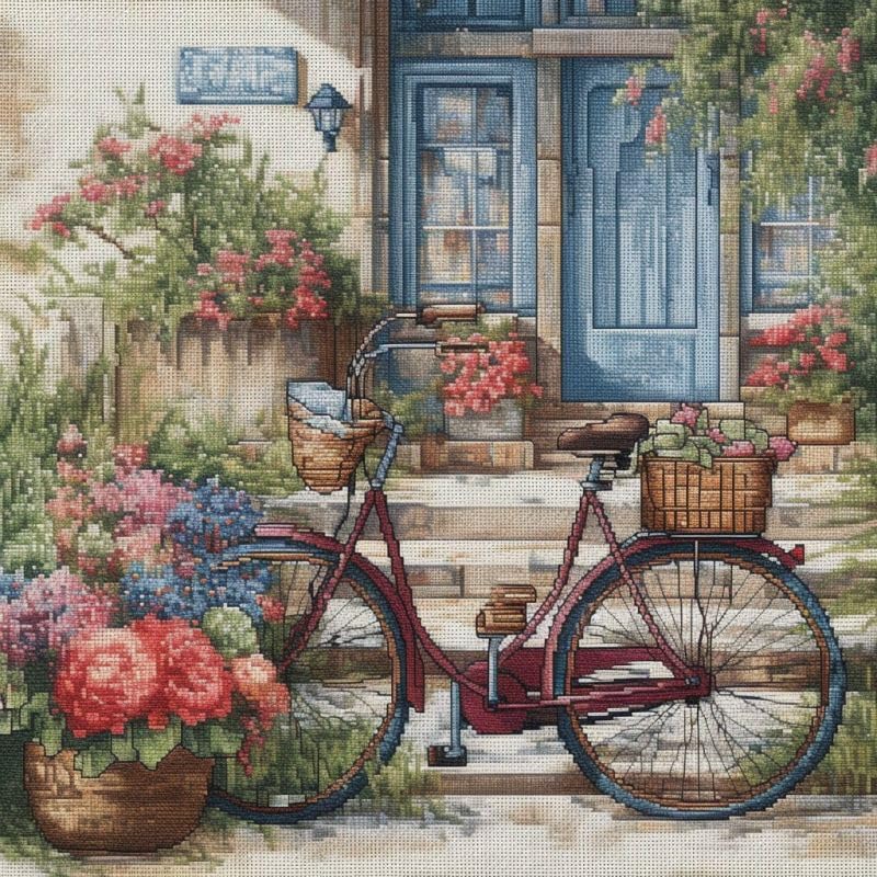 Opiniones de Kits estampados los preferidos por los clientes. 42 Kits de punto de cruz para bicicleta y casa de madera, 11 unidades, para principiantes, impresión en color, lona estampado, suministros de punto de cruz, kit de bordado impreso,...