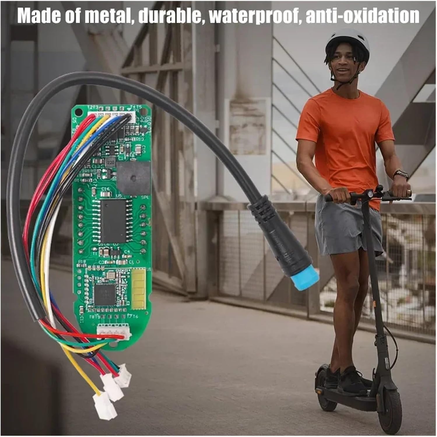 Electric Scooter Dashboard Display Dashboard with Cover,Compatible for Xiaomi PRO2 Kickscooter Dashboard Circuit Board Replace Accessories