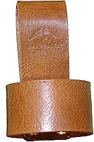 Vista 5 de Wisemen Trading Trabillas o funda para cinturón de hacha, cuero de grado superior de color marrón verdoso