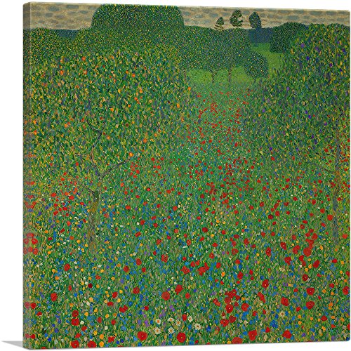 ARTCANVAS Field of Poppies 1907 Canvas Art Print 36x36