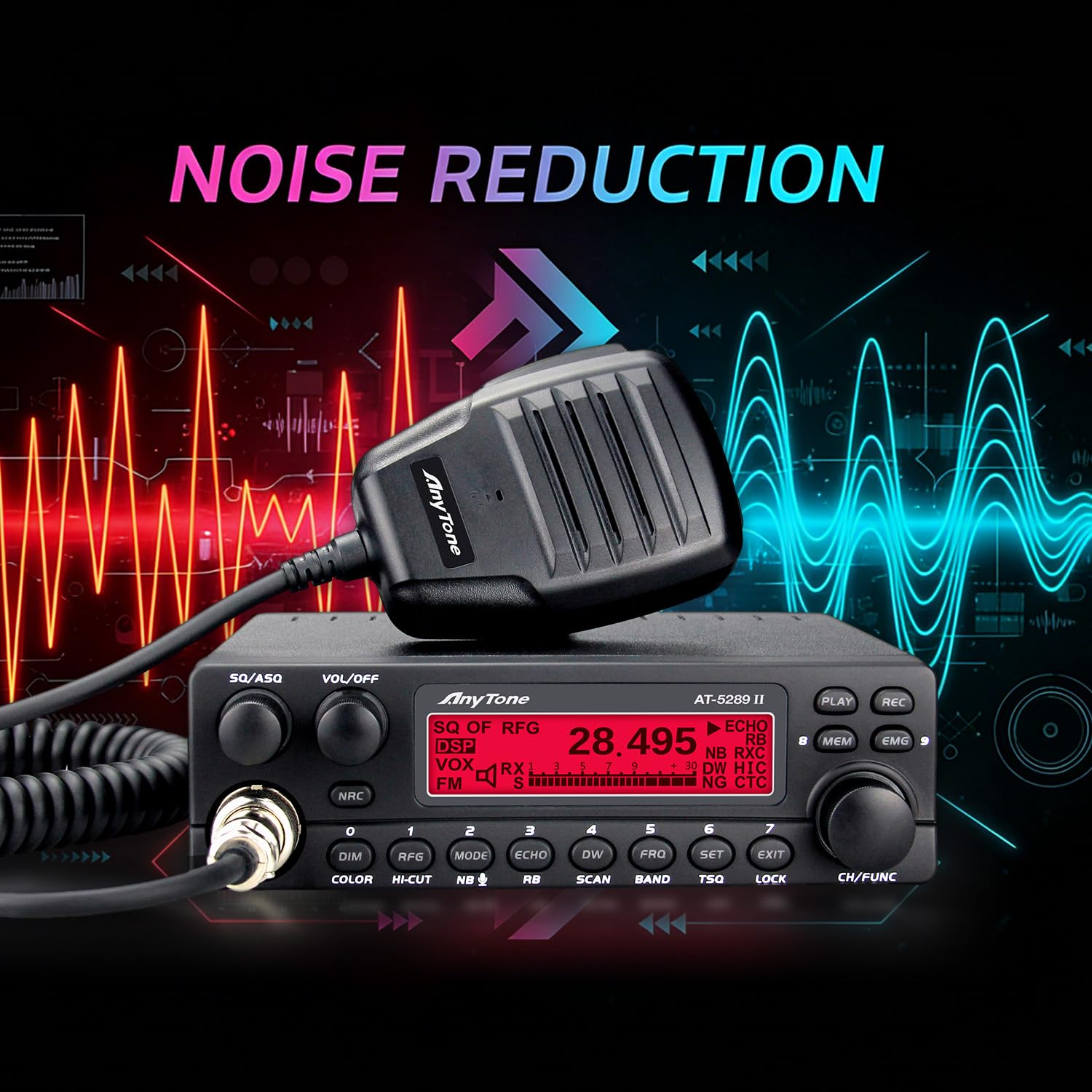 Amazon.com: AnyTone AT-5289 II 10 Meter Mobile Ham Radio, High