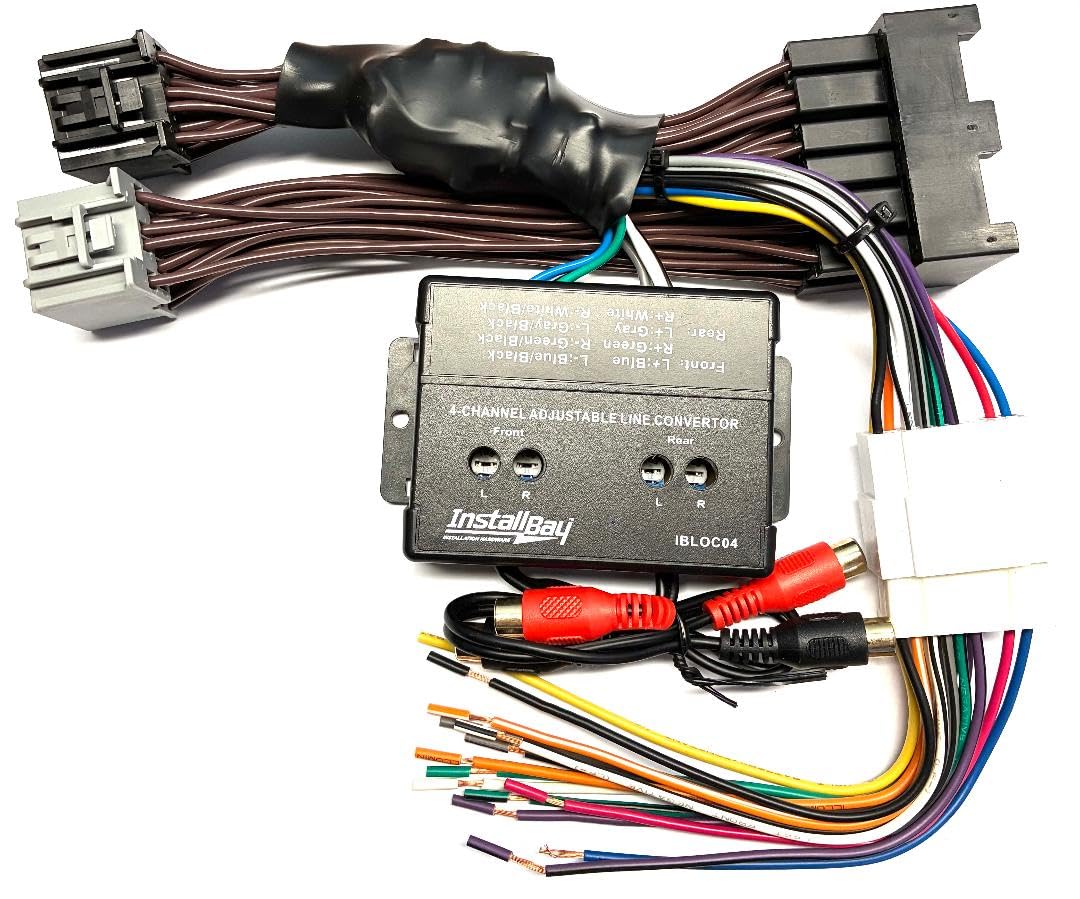 4 Channel Full System Add an Amp Amplifier Adapter Interface to Factory OEM Car Stereo Radio- Made for Some 2020+ Ford F-150, F-250, F-350 +More -No Factory Premium Amp - Vehicles Listed Below