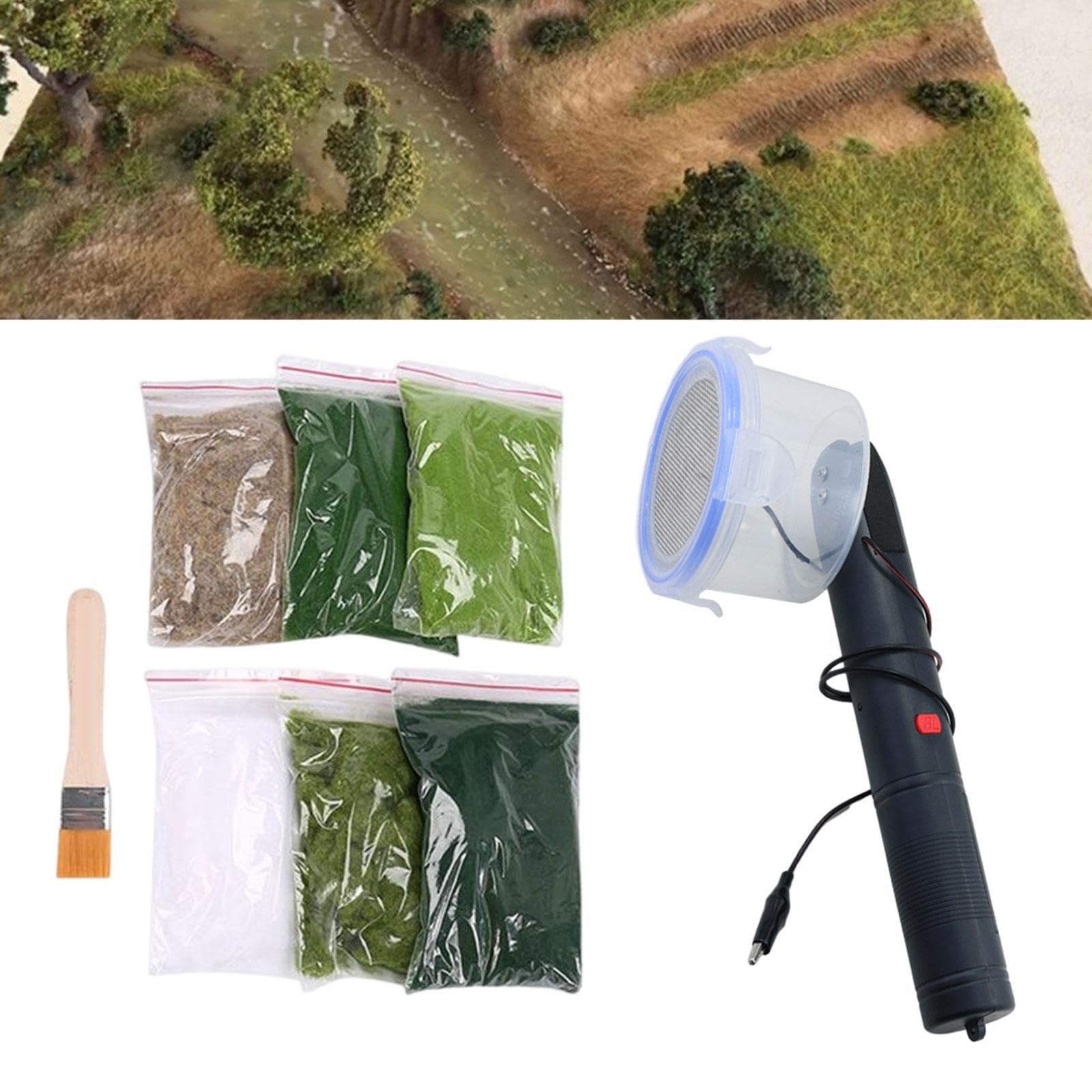 Kit di accessori per modellismo artigianale, creazione di splendide scene di modelli architettonici e floccaggio di Per erba, forte capacità di