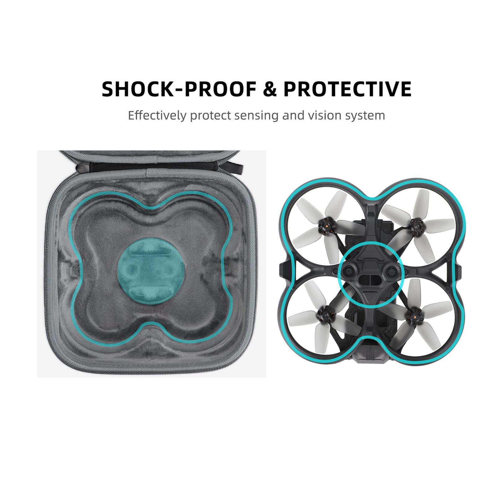 Avata torba do przenoszenia gogli DJI Avata 2 etui na kontroler ruchu osłona FPV dron RC akcesoria do pilota twarda obudowa ochrona