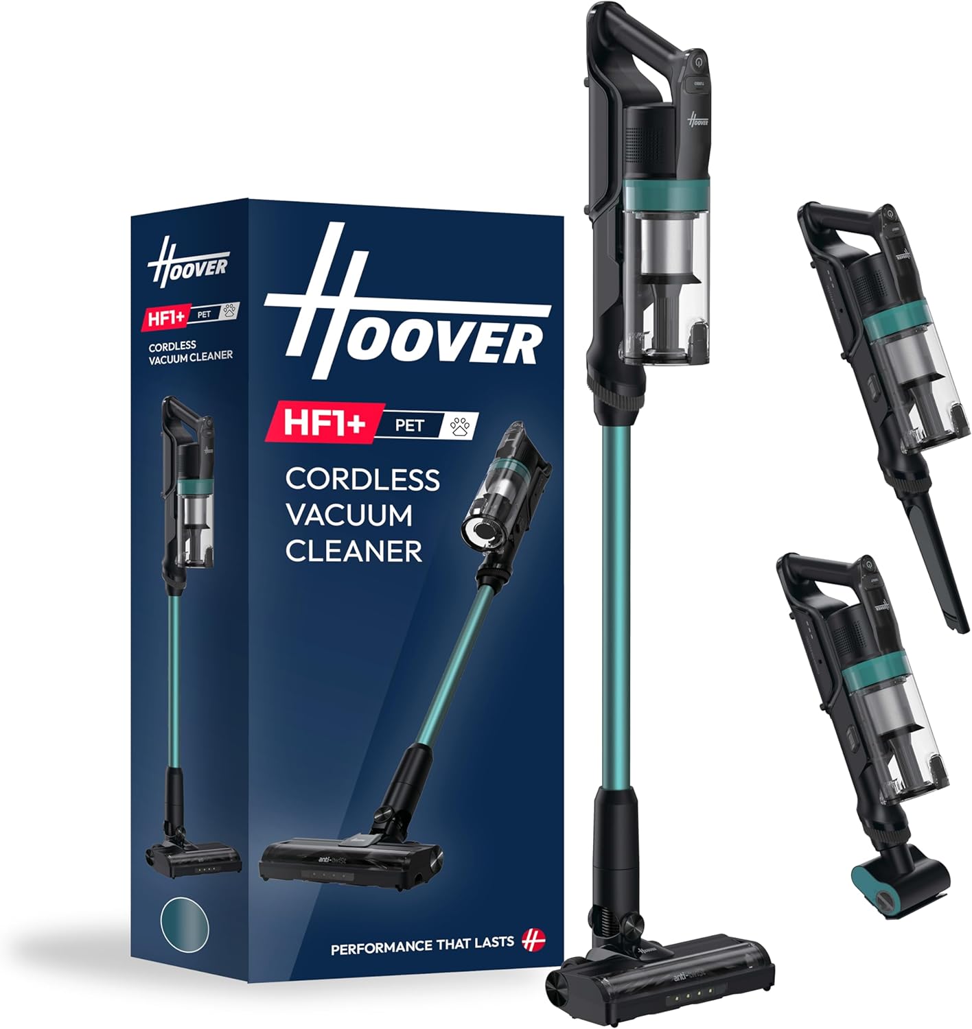 Hoover HF1 Plus Pet Cordless Stick Vacuum Cleaner with Anti Hair Wrap, Turbo Suction Mode, Up to 45min Runtime, with Motorised Pet Tool, Multi-Floor N