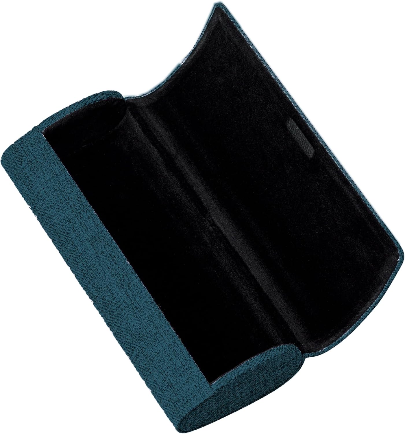 meigan 2576-01 Glasses Case, Metal Hard Case, Women's, Men's, Round Design, Stylish, Fabric Fabric, Gray
