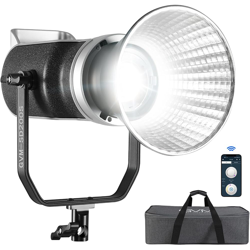 $26/mo - Finance GVM 200W LED Video Light, 5600K Continuous Output ...