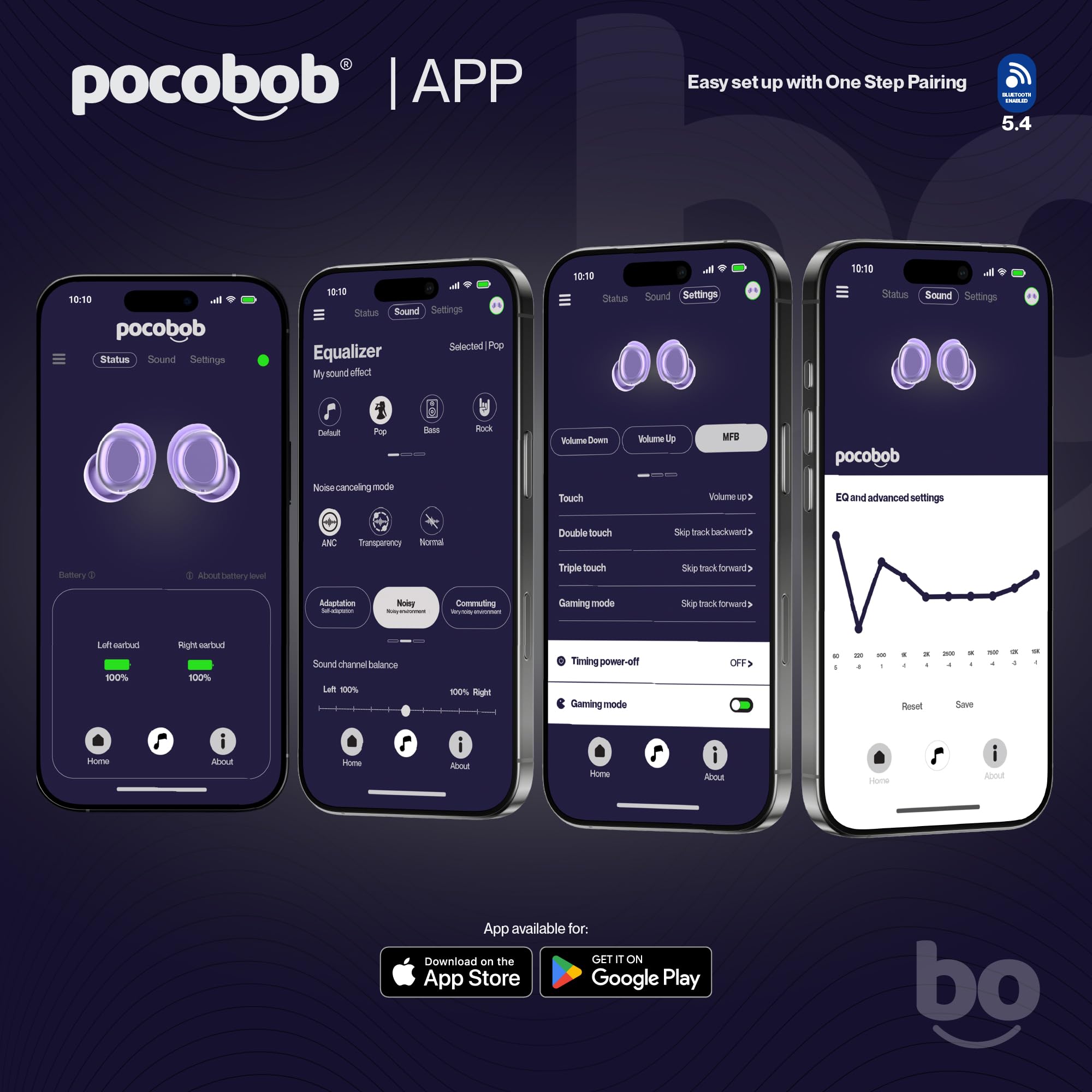 Z – Amethyst Purple – Ultra-Small Wireless Earbuds – App iOS & Android – Auricolari Bluetooth, adatti per il sonno, con microfono