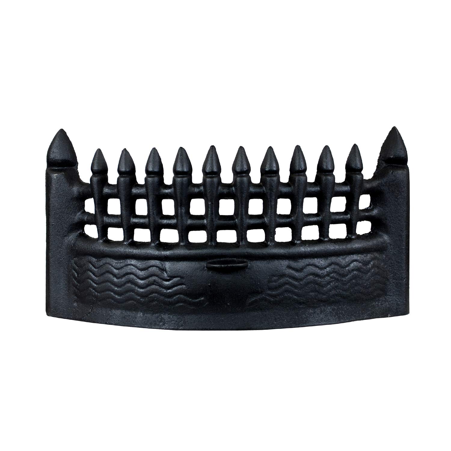Simpa GREENWICH MEDIUM Black Fire Coal Log Grate Basket - Sturdy Fireplace Accessory - 20cm (H) x 11cm (W) x 40cm (L)
