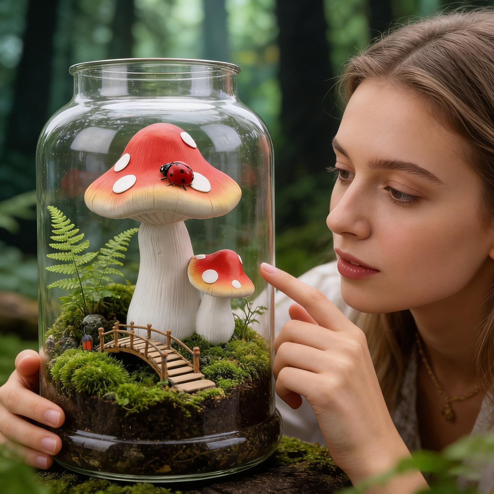 Posąg grzybowy do ogrodu, dekoracje podwórka, ozdoby na patio, dla ogrodników, właścicieli domów, patio, ścieżka, weranda, chodnik, podjazd, balkon, podwórko, trawnik, park