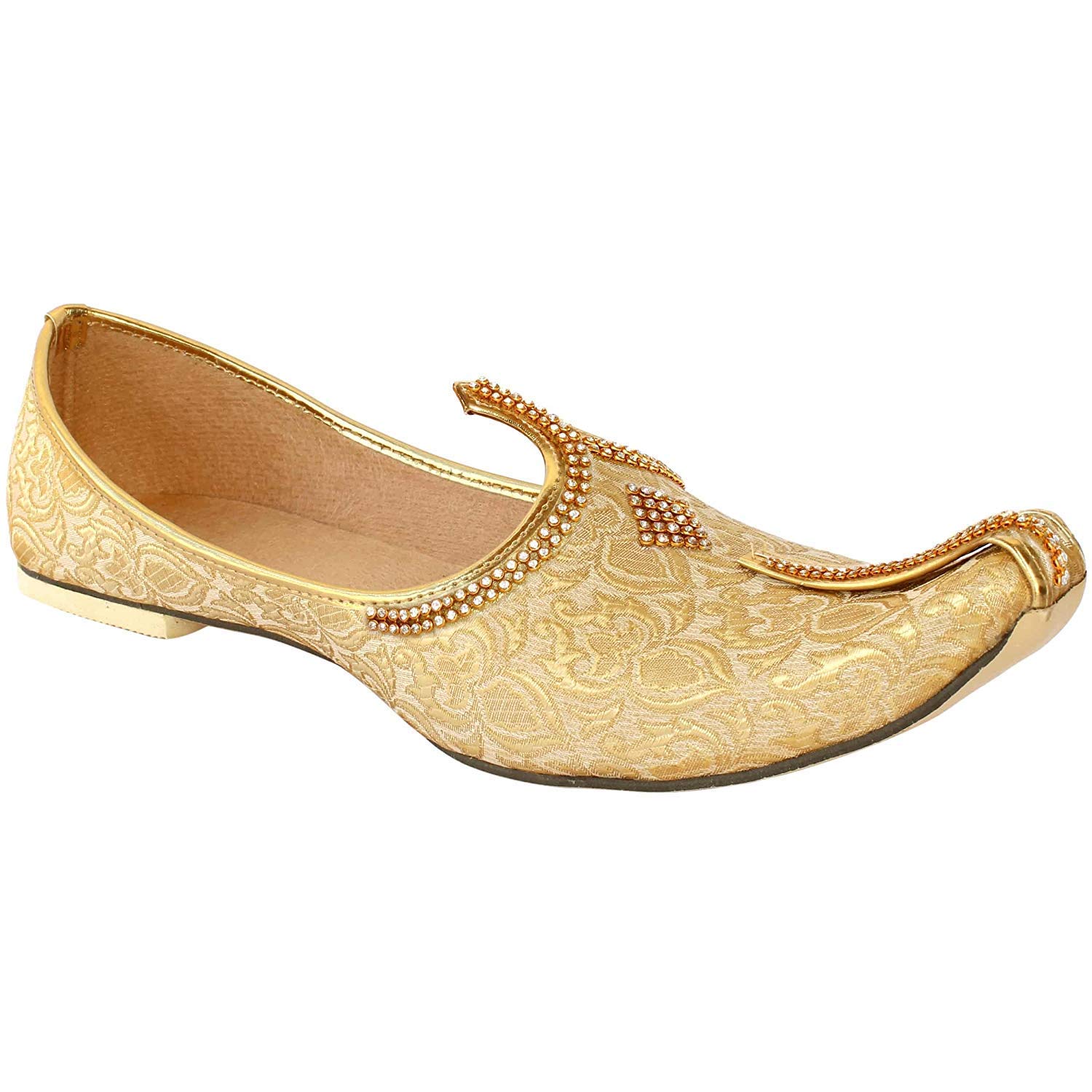 Gangour Wedding Sherwani Jutti for Mens (7, Golden) (B084BT2WY6) Amazon Price History, Amazon Price Tracker