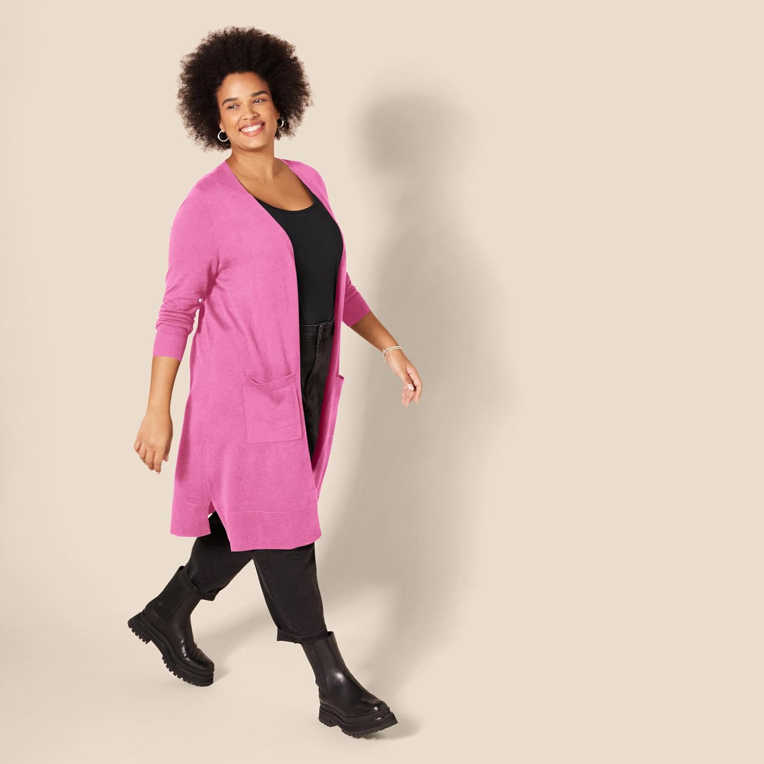 Amazon Essentials womens Lightweight Longer Length Cardigan Sweater - Image 8