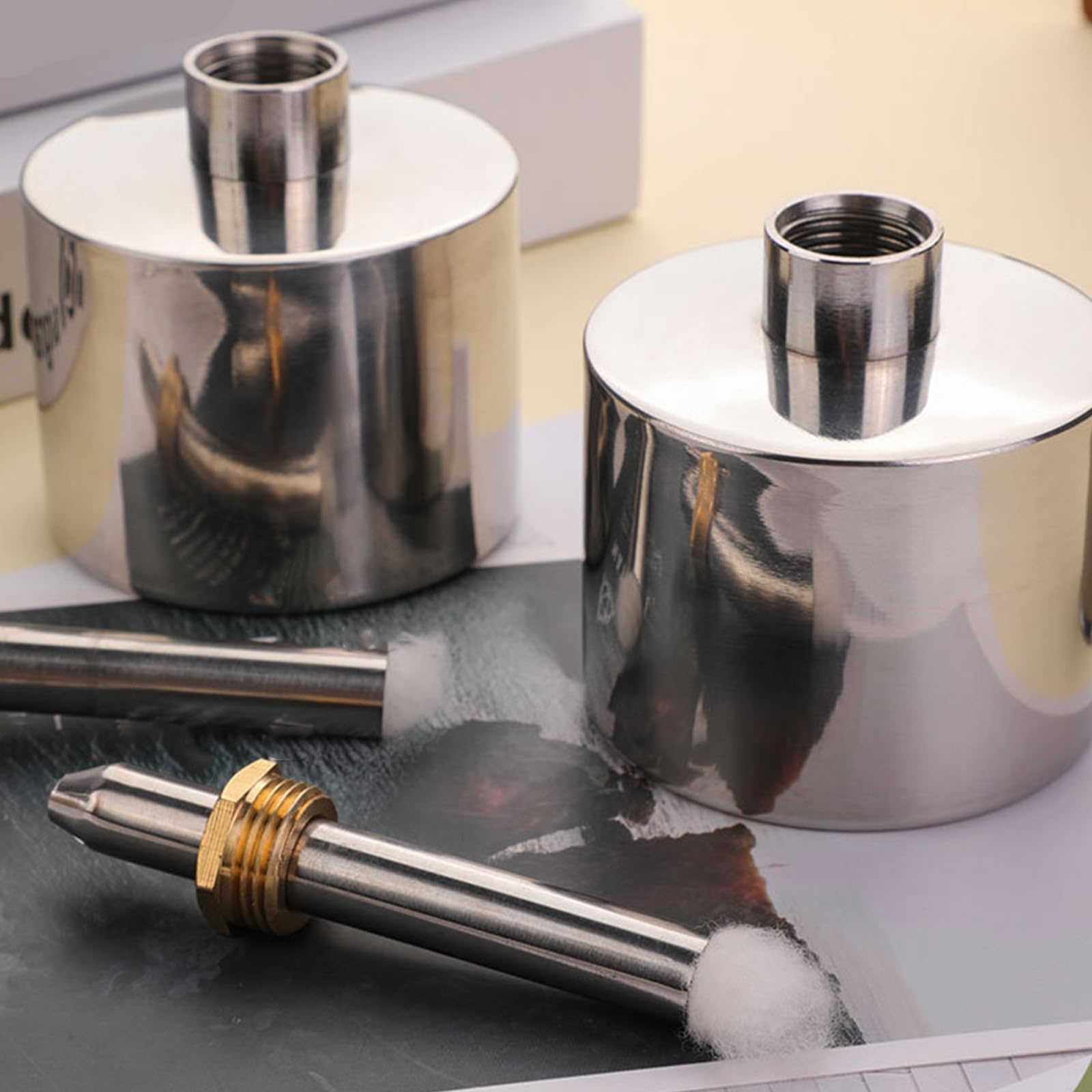 Brûleurs à alcool en acier inoxydable pour laboratoire, chimie, lampe de laboratoire dentaire avec outil de chauffage à mèche